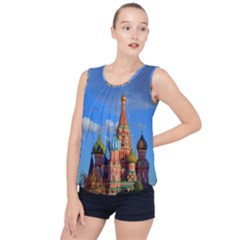 Architecture Building Cathedral Church Bubble Hem Chiffon Tank Top by Modalart