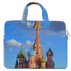 Architecture Building Cathedral Church Macbook Pro 16  Double Pocket Laptop Bag  by Modalart