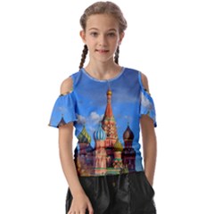 Architecture Building Cathedral Church Kids  Butterfly Cutout T-shirt by Modalart