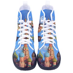 Architecture Building Cathedral Church Kid s High-top Canvas Sneakers by Modalart