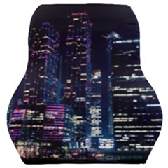 Black Building Lighted Under Clear Sky Car Seat Back Cushion  by Modalart