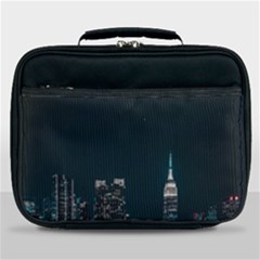 Skyline Photography Of Buildings Lunch Bag by Modalart