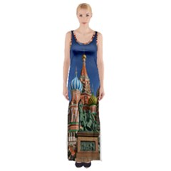 Saint Basil S Cathedral Thigh Split Maxi Dress