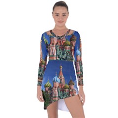 Saint Basil S Cathedral Asymmetric Cut-Out Shift Dress