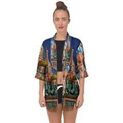 Saint Basil S Cathedral Open Front Chiffon Kimono