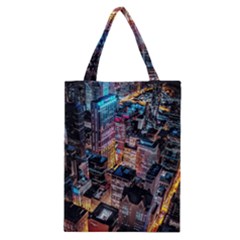 Aerial Photo Of Cityscape At Night Classic Tote Bag by Modalart