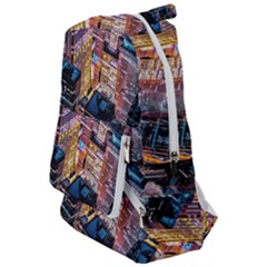 Aerial Photo Of Cityscape At Night Travelers  Backpack by Modalart