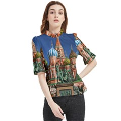 Saint Basil S Cathedral Frill Neck Blouse