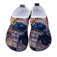 Aerial Photo Of Cityscape At Night Women s Sock-style Water Shoes by Modalart