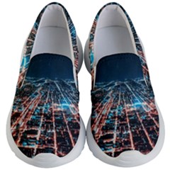 Aerial Shot Of Buildings Kids Lightweight Slip Ons by Modalart