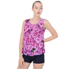 Beautiful Tree Flowers Bubble Hem Chiffon Tank Top by 1212