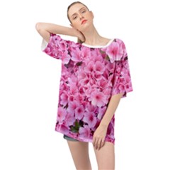 Beautiful Tree Flowers Oversized Chiffon Top by 1212