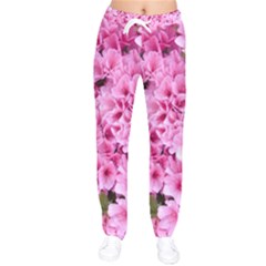 Beautiful Tree Flowers Women Velvet Drawstring Pants