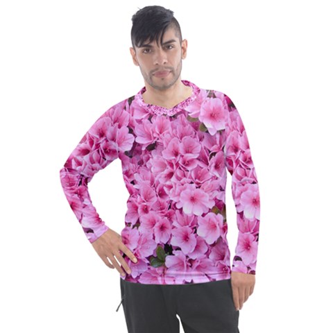 Beautiful Tree Flowers Men s Pique Long Sleeve T-shirt by 1212