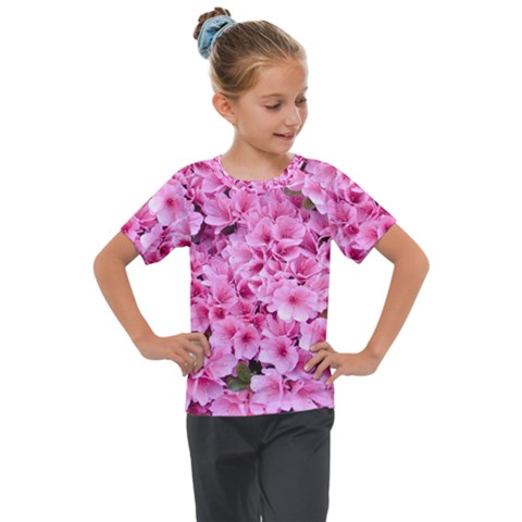 Beautiful Tree Flowers Kids  Mesh Piece T-shirt by 1212