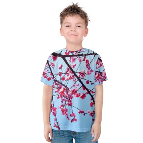 Beautiful Tree Flowers Kids  Cotton T-shirt by 1212