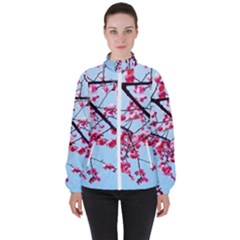 Beautiful Tree Flowers Women s High Neck Windbreaker by 1212