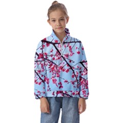 Beautiful Tree Flowers Kids  Half Zip Hoodie