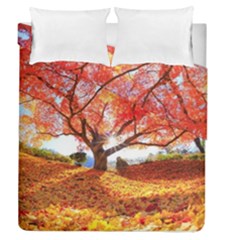 Beautiful Tree Flowers Duvet Cover Double Side (queen Size) by 1212