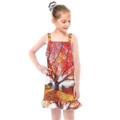 Beautiful Tree Flowers Kids  Overall Dress by 1212