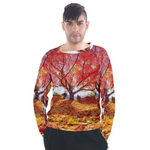 Beautiful Tree Flowers Men s Long Sleeve Raglan T-shirt by 1212