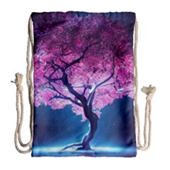 Beautiful Tree Flowers Drawstring Bag (large) by 1212