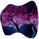 Beautiful tree flowers Velour Head Support Cushion View4