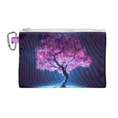 Beautiful Tree Flowers Canvas Cosmetic Bag (large) by 1212