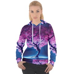 Beautiful Tree Flowers Women s Overhead Hoodie