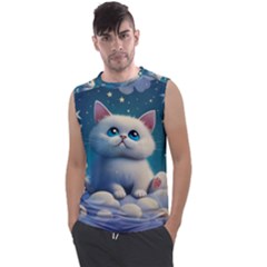 Cat On The Sky Men s Regular Tank Top by 1212