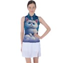 Cat on the sky Women s Sleeveless Polo T-Shirt View1