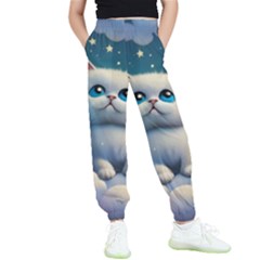 Cat On The Sky Kids  Joggers by 1212