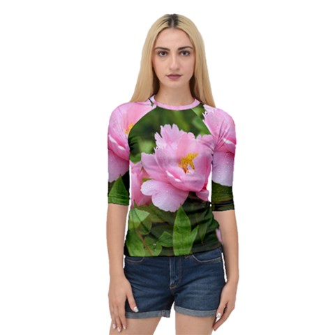 Beautiful Tree Flowers Quarter Sleeve Raglan T-shirt by 1212