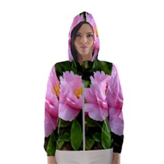 Beautiful Tree Flowers Women s Hooded Windbreaker