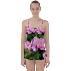 Beautiful Tree Flowers Babydoll Tankini Set