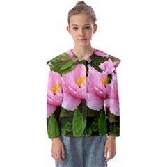 Beautiful Tree Flowers Kids  Peter Pan Collar Blouse by 1212