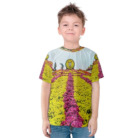 Beautiful Garden Kids  Cotton T-shirt by 1212