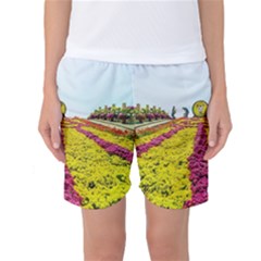 Beautiful Garden Women s Basketball Shorts by 1212