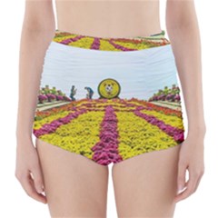 Beautiful Garden High-waisted Bikini Bottoms by 1212