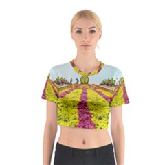 Beautiful Garden Cotton Crop Top by 1212