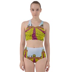 Beautiful Garden Racer Back Bikini Set by 1212