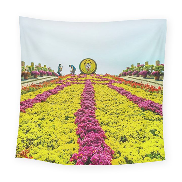 Beautiful garden Square Tapestry (Large)