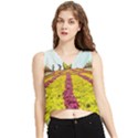 Beautiful garden V-Neck Cropped Tank Top View1