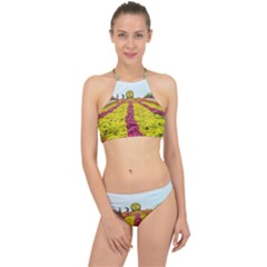 Beautiful Garden Halter Bikini Set by 1212