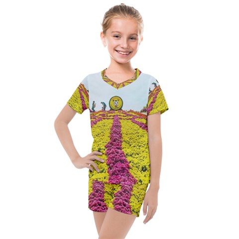 Beautiful Garden Kids  Mesh T-shirt And Shorts Set by 1212