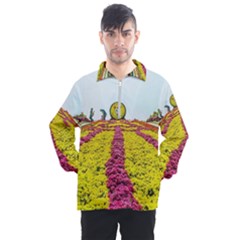 Beautiful Garden Men s Half Zip Pullover