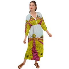 Beautiful Garden Grecian Style  Maxi Dress by 1212