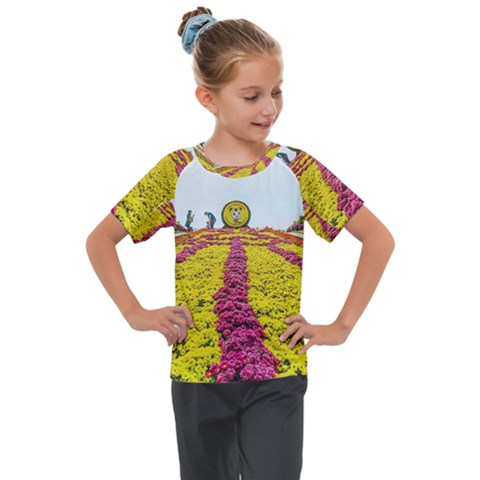 Beautiful Garden Kids  Mesh Piece T-shirt by 1212