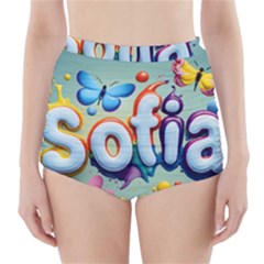 Sofia High-waisted Bikini Bottoms by 1212