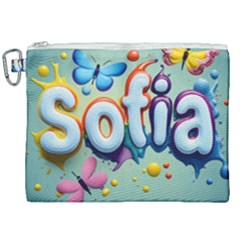 Sofia Canvas Cosmetic Bag (xxl) by 1212